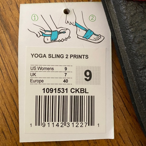 SANUK Yoga Sling 2 Print Sandals Brand New Size 9 - Picture 9 of 10
